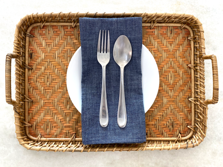 Upcycled Cotton Napkins - Set of 4