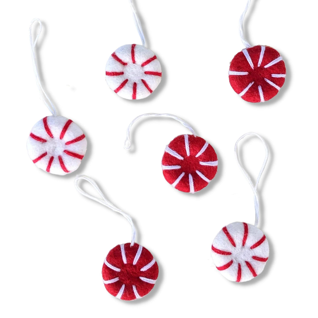 Peppermint Eco Freshener Ornaments - Set of 6