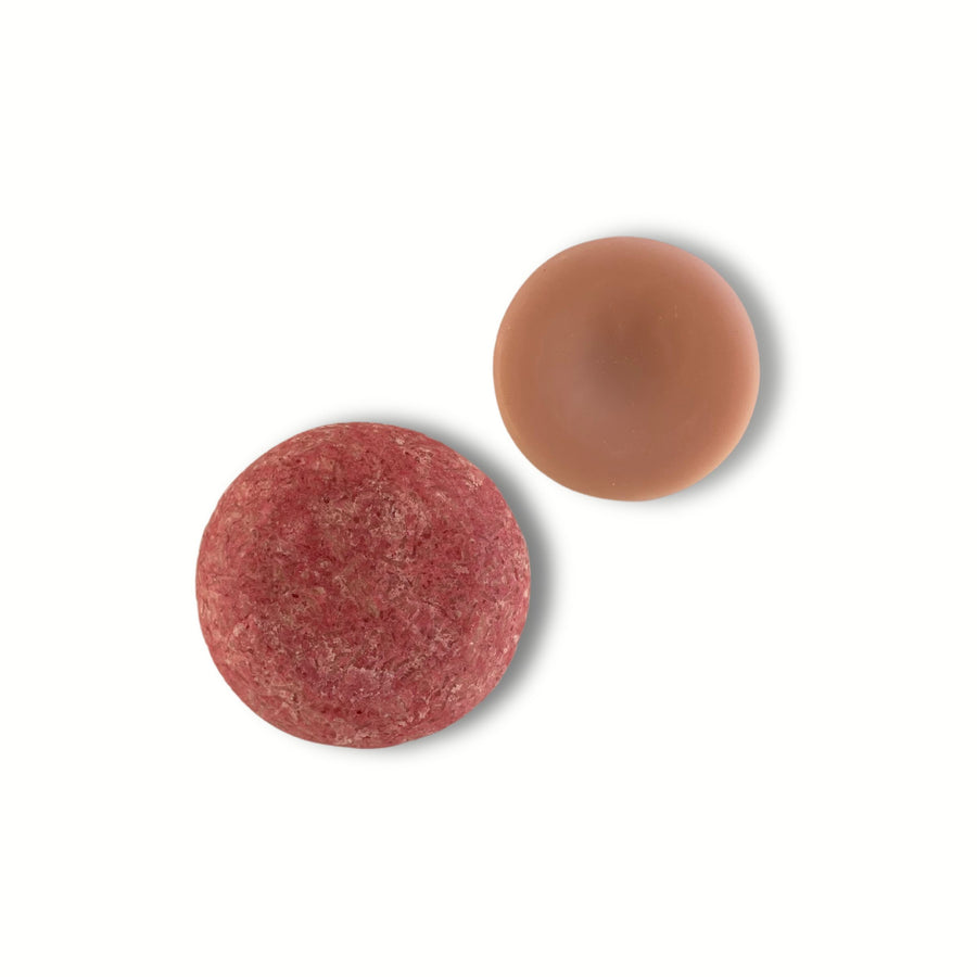 Humby Shampoo Bar and Humby Conditioner Bar in Vanilla Coconut scent.