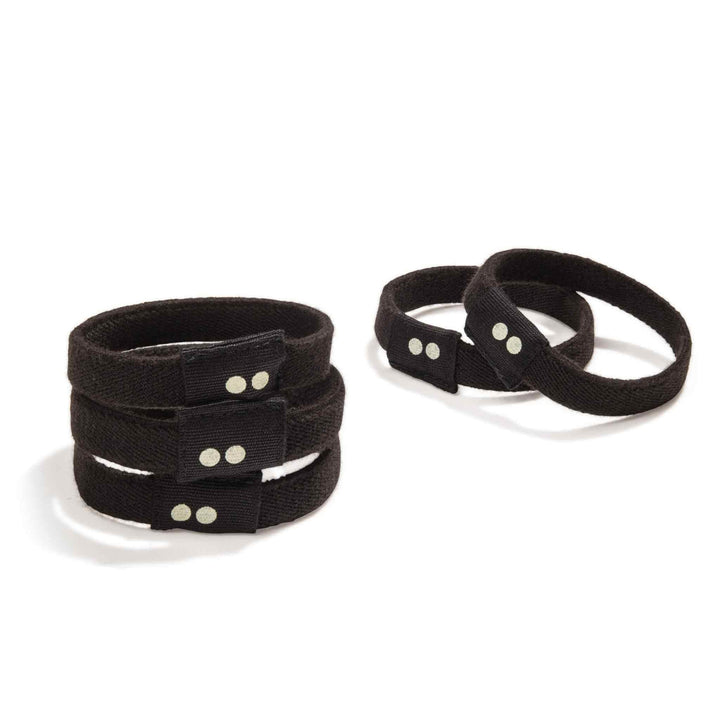 Five Hair ties in Black.