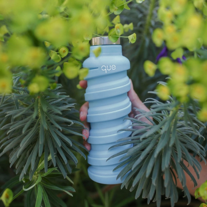Collapsible Silicone Water Bottle - 20 oz.