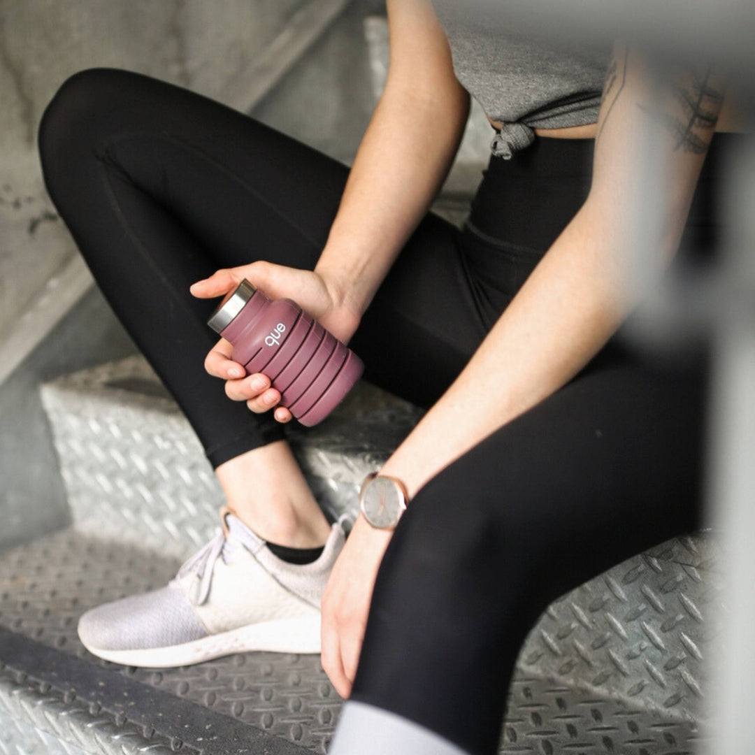 Collapsible Silicone Water Bottle - 20 oz.