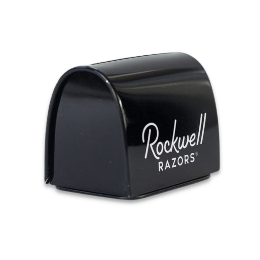 Rockwell Razors Blade Bank. Black With White Lettering.