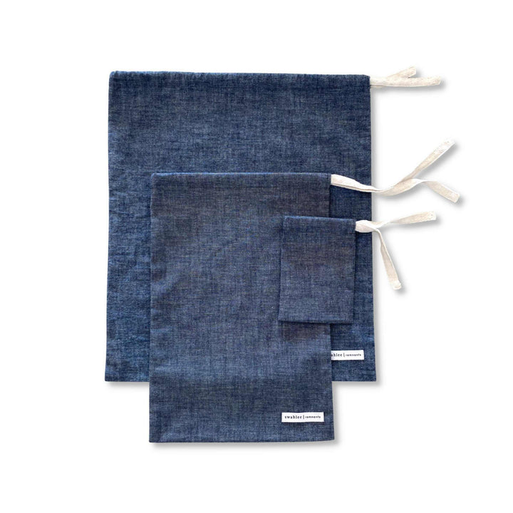 Upcycled Travel Bag Set