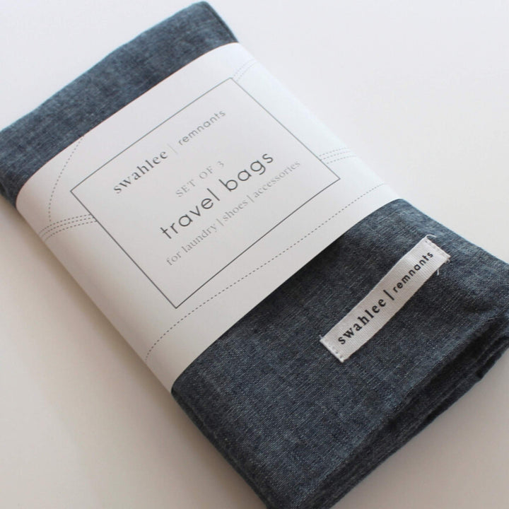 Upcycled Travel Bag Set