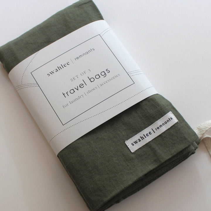Upcycled Travel Bag Set