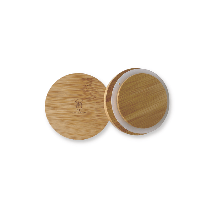 ME Mother Earth Standard Jar Lids with silicone gasket for sealing, showing top and bottom.