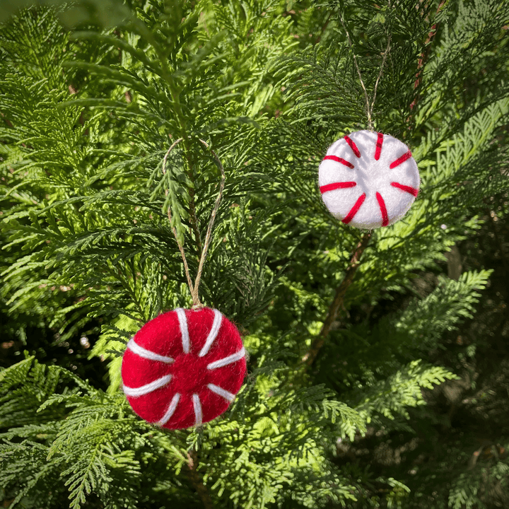 Peppermint Eco Freshener Ornaments - Set of 6